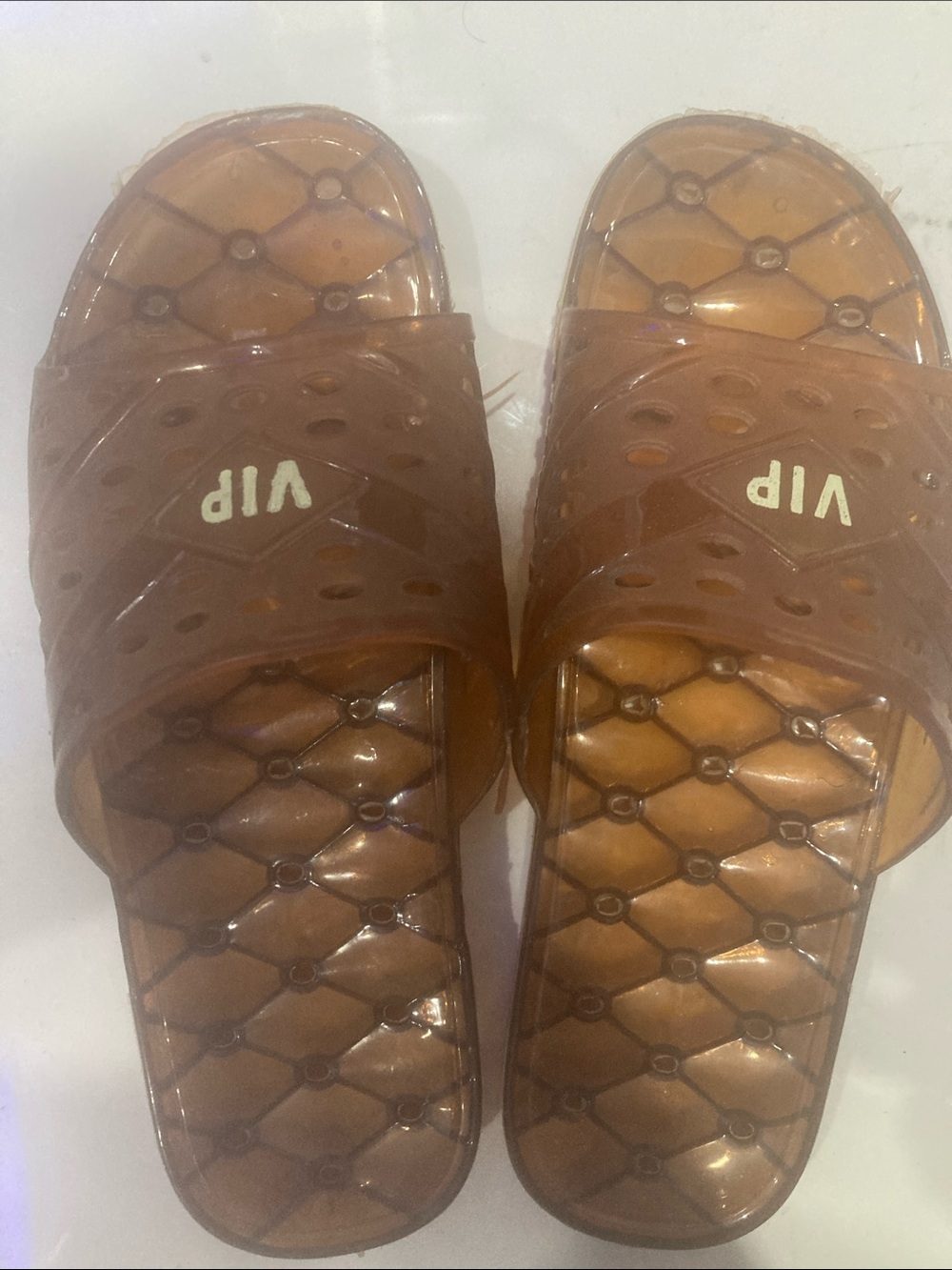 VIP Amber Brown Women's Slide Sandals